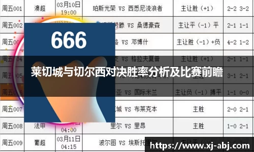 莱切城与切尔西对决胜率分析及比赛前瞻